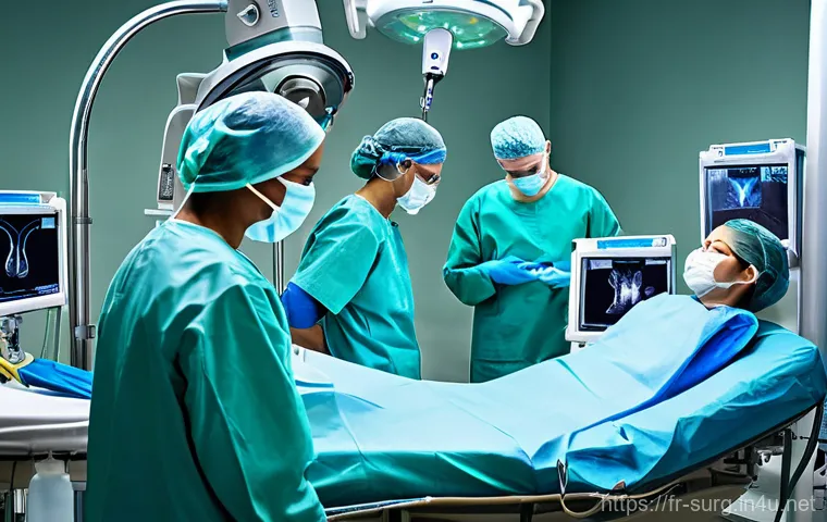 탈장 치료 가능 병원 - **Prompt 1: The Precision of Laparoscopy**
"A clean, futuristic operating room bathed in cool, s...